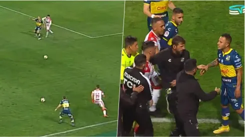 Un gol con dos balones en la cancha y un expulsado han marcado el partido