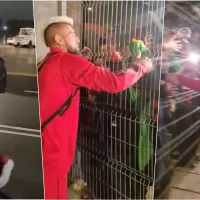 Vidal se llena de amor al llegar a Chile con el Fla