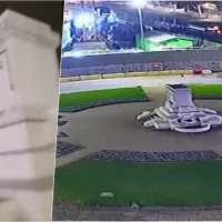 \'Dale Tano\': hincha de Audax celebra solo en la Plaza Italia