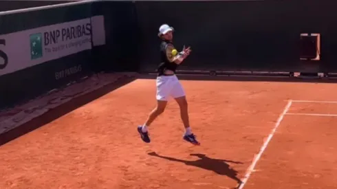 Nicolás Jarry se preparó con todo para intentar seguir con su gran nivel en Roland Garros.