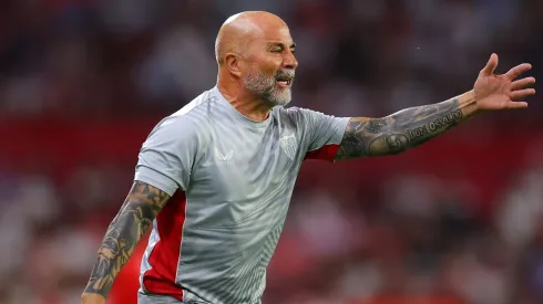 Jorge Sampaoli dirigió algunos de los partidos del Sevilla en la Europa League.