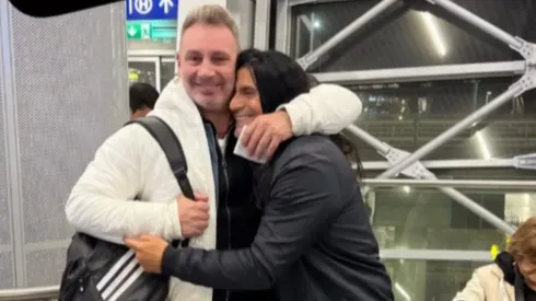 Barticciotto y Coca Mendoza se encontraron rumbo a Buenos Aires para ver a Colo Colo