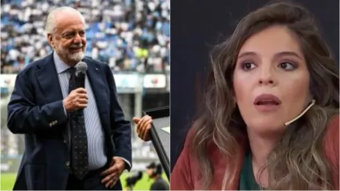 Dalma Maradona, la hija mayor de Diego Armando, barrió el piso con el presidente del Napoli. 
