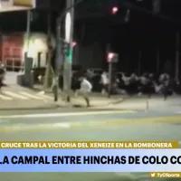 Batalla campal de hinchas de Colo Colo y Boca