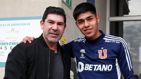 La foto de Salas con Osorio en la visita del Matador al CDA.
