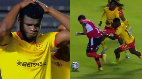 Edison Caicedo le cometió una falta a Patricio Rubio y fue expulsado. Aucas y Ñublense se miden en Ecuador por la 5° fecha del Grupo A de la Copa Libertadores.
