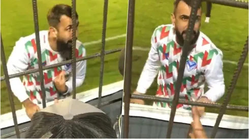 Pratto dialogó con hinchas de Vélez que lo encararon