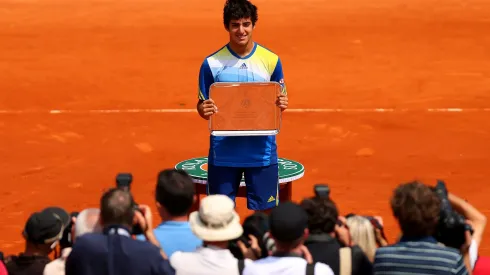 Cristian Garin venció a Alexander Zverev en la final de Roland Garros Juniors en 2013.