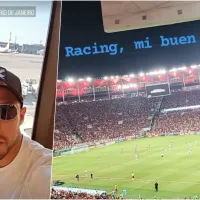 El viaje de Chelo Díaz para alentar a Racing vs Flamengo