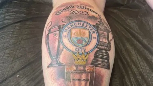 Un fanático del Manchester City está seguro que el equipo de Pep Guardiola levantará la Orejona.