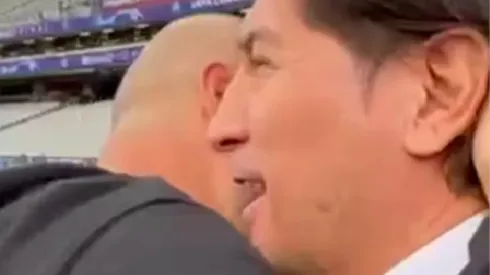 Iván Zamorano se encontró con Pep Guardiola previo a la final de la Champions League.