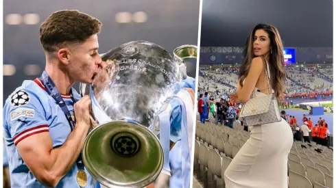 El argentino besando la copa más deseada de Europa.