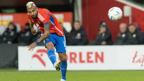 Arturo Vidal fue titular en la formación que probó la selección chilena.