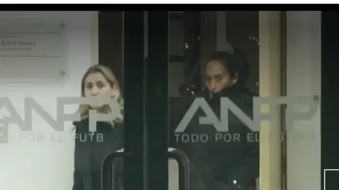 Cindy Nahuelcoy y Loreto Toloza en el Tribunal de la ANFP.