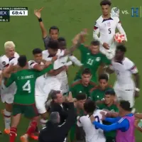 Pelea campal entre Estados Unidos y México en la Nations League