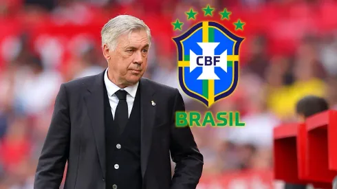 SEVILLE, SPAIN – MAY 27: Carlo Ancelotti, Head Coach of Real Madrid, looks on during the LaLiga Santander match between Sevilla FC and Real Madrid CF at Estadio Ramon Sanchez Pizjuan on May 27, 2023 in Seville, Spain. (Photo by Fran Santiago/Getty Images)