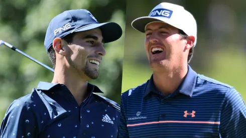 Niemann y Pereira sonríen en su rol de embajadores para Santiago 2023.