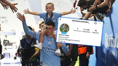 El hijo de Phil Foden dio el salto a Instagram y tiene casi dos millones de seguidores.