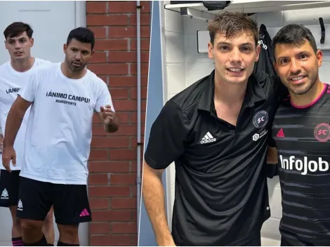 El chileno Benja Sierra feliz con el Kun: "Qué locura y privilegio"