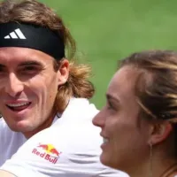 Wimbledon romántico: dos estrellas del tenis entrenan a puro amor
