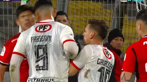 Por esta acción, Lucas Passerini fue expulsado en La Calera ante Colo Colo.