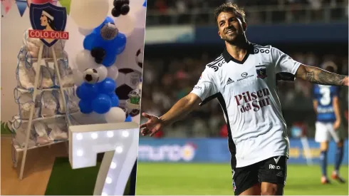 Gabriel Costa festejó los siete años de su hijo con una decoración dedicada a Colo Colo.