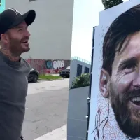 ¡Maravillado! Beckham espera a Messi con inmenso mural en Miami