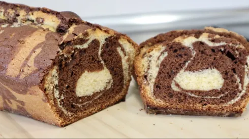 Receta de queque marmoleado paso a paso