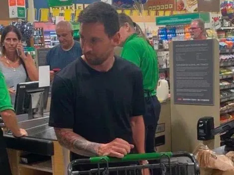 Captan a Lionel Messi en supermercado de Miami