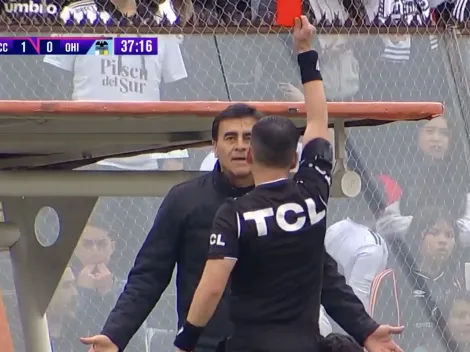 ¡Expulsado! Quinteros se gana la roja en Colo Colo vs O'Higgins