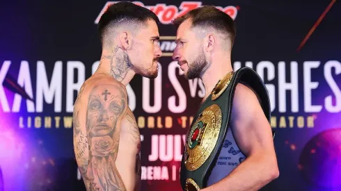 George Kambosos y Maxi Hughes se miden por el título ligero OIB.