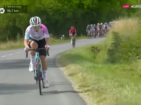 Terrible caída en el Tour de Francia Fem: ciclista terminó con convulsiones
