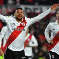 Gol de Paulo Díaz y chascarro del Pibe Solari en el festejo de River