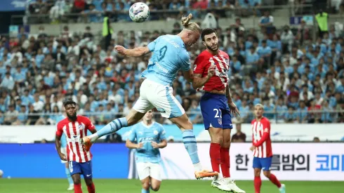 Erling Haaland fue titular en el City