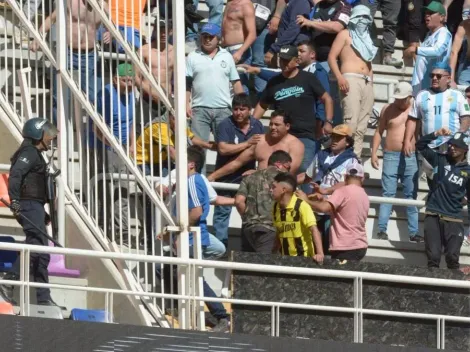 ¡A las piñas! Detienen partido de la liga argentina por incidentes