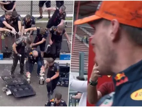 ¡Otra vez, Max! Trofeo de Verstappen vuelve a terminar destrozado