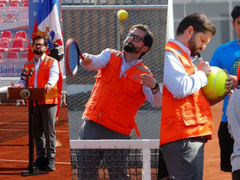 Como una estrella del ATP: Boric se luce en revisión del Nacional