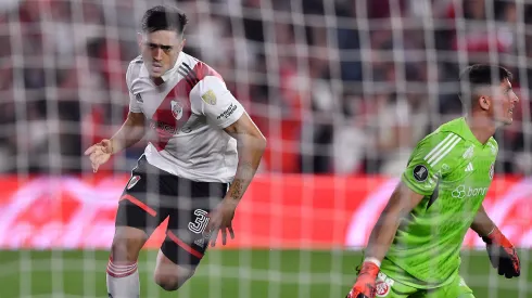 Pablo Solari anotó dos goles en River Plate y llegó a 17 en 50 partidos por la Banda Sangre.