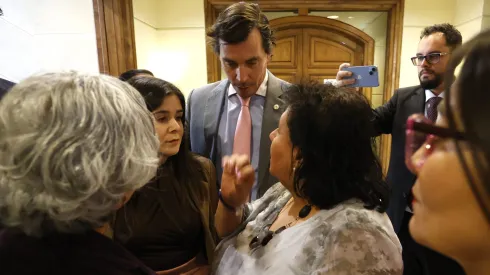 Las diputadas Chiara Barchiesi y Lorena Pizarro en la Cámara de Diputados.