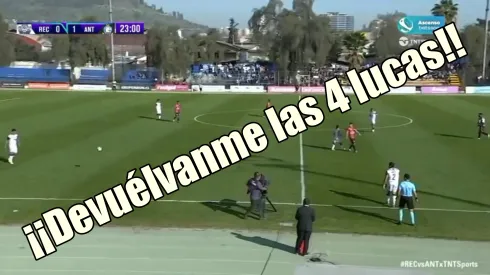 Notable reclamo de un hincha en Recoleta.