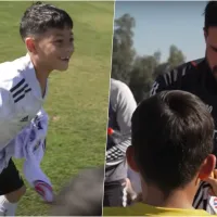 \'El Tuto me los regaló\': De Paul y su bello gesto con un pequeño jugador