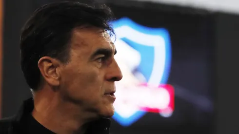 Gustavo Quinteros en un partido de Colo Colo en el Monumental.