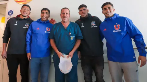 Jugadores de Colo Colo y la U en la órbita panamericana compartieron juntos con niños del Hospital Roberto del Río.