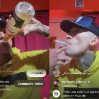 Centurión sin club: toma y fuma en live de Instagram