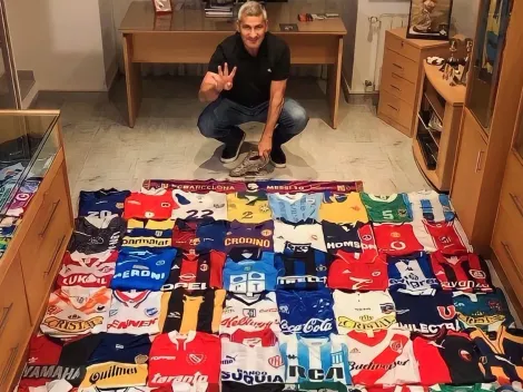 Beto Acosta luce su colección de camisetas con varias joyitas chilenas