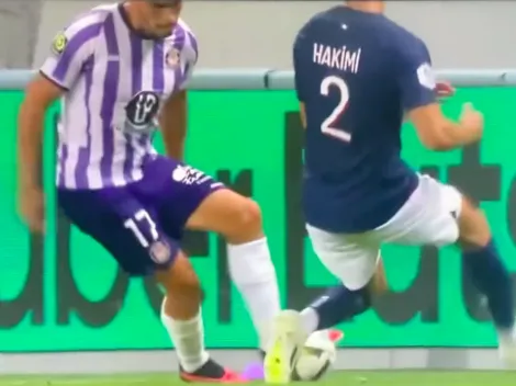 ¡Suazidane! Gabi Suazo se luce con caño a Hakimi ante el PSG