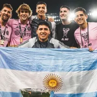 Messi, Beckham y Joan Cruz celebran con el \'chileno\' del Inter Miami