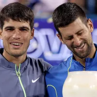 ¡Se acordaron de Rafa! Las risas de Djokovic y Alcaraz en Cincinnati