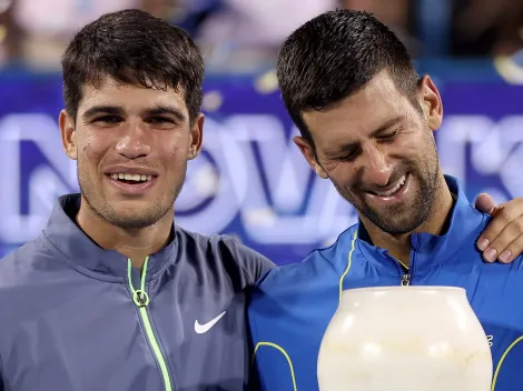 ¡Se acordaron de Rafa! Las risas de Djokovic y Alcaraz en Cincinnati