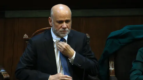 El ministro Alvaro Elizalde durante la Sesion de la Camara de Diputados